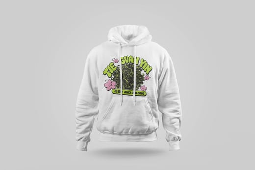 Hoodie — Floral Tie Guan Yin