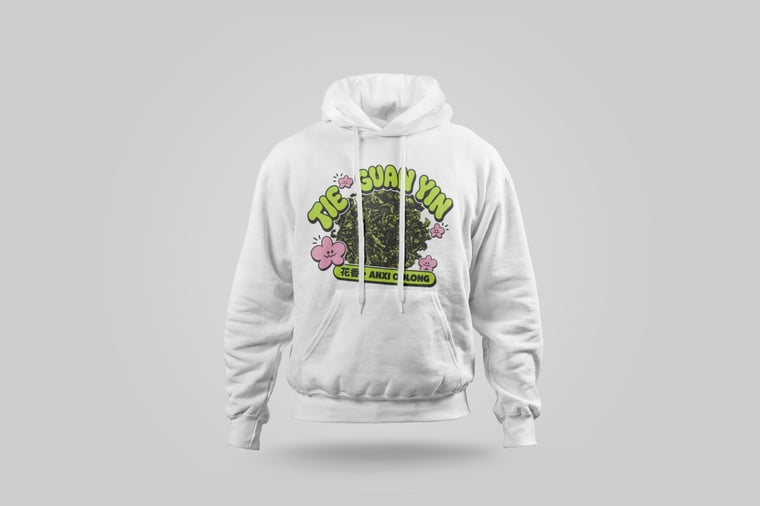 Hoodie — Floral Tie Guan Yin