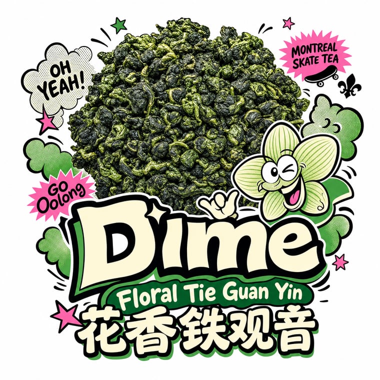 The design — Floral Tie Guan Yin